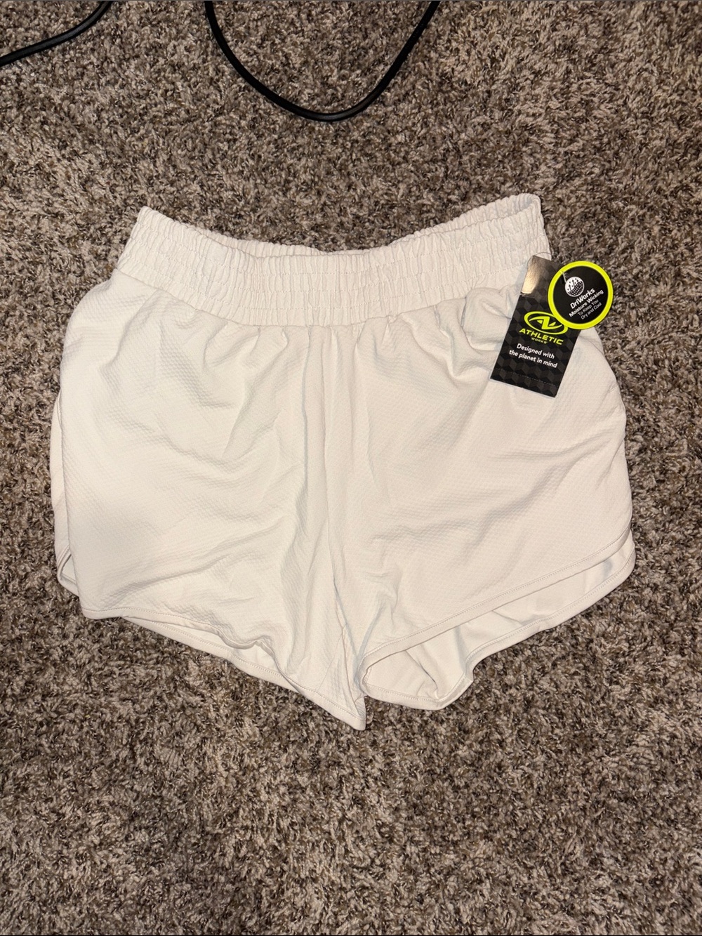 Athletic Works White Women's Athletic Performance Shorts